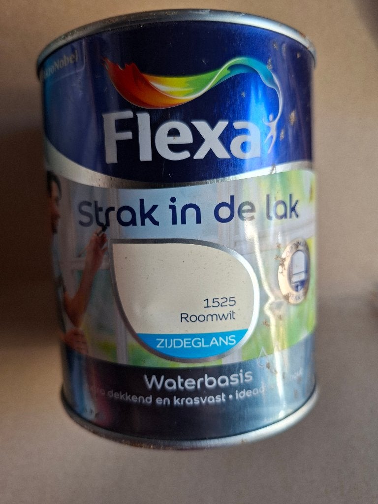 Flexa Strak in de Lak Binnenlak Zijdeglans, Verzenden, Wit, Nieuw, Lak