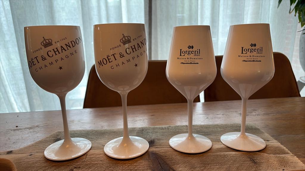 Moët & Chandon Champagneglazen | Lorgeril, Ophalen of Verzenden, Zo goed als nieuw, Overige typen