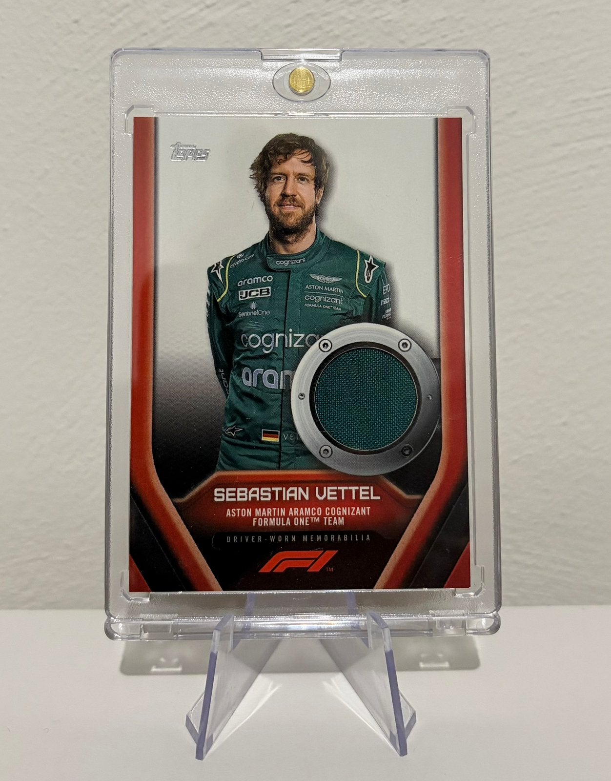 Sebastian Vettel Topps F1 2022 Relic Card Race Worn, Ophalen of Verzenden, Nieuw, Overige sporten, Spelerskaart
