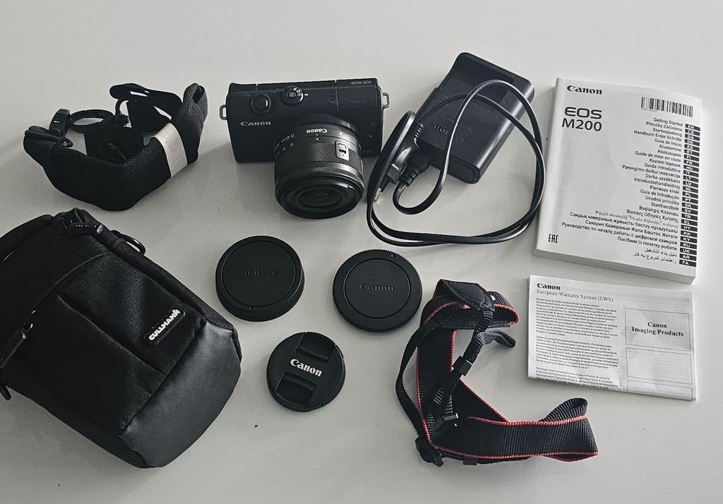 Canon EOS M200 Compact Camera met Accessoires, Canon, Compact, Ophalen of Verzenden, Zo goed als nieuw