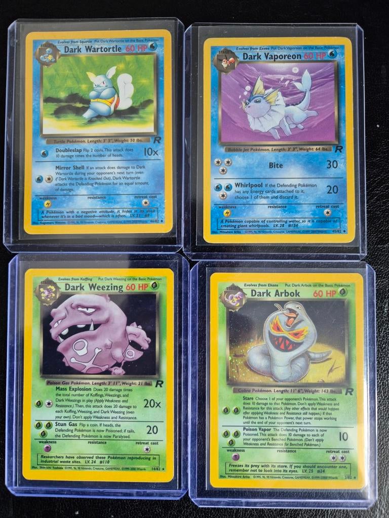 Pokemon team rocket base set wotc, Ophalen of Verzenden, Zo goed als nieuw, Meerdere kaarten