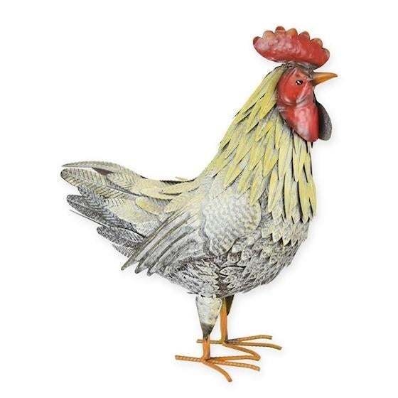 Metalen haan beeld, Tuin en Terras, Tuinbeelden, Ophalen of Verzenden, Metaal