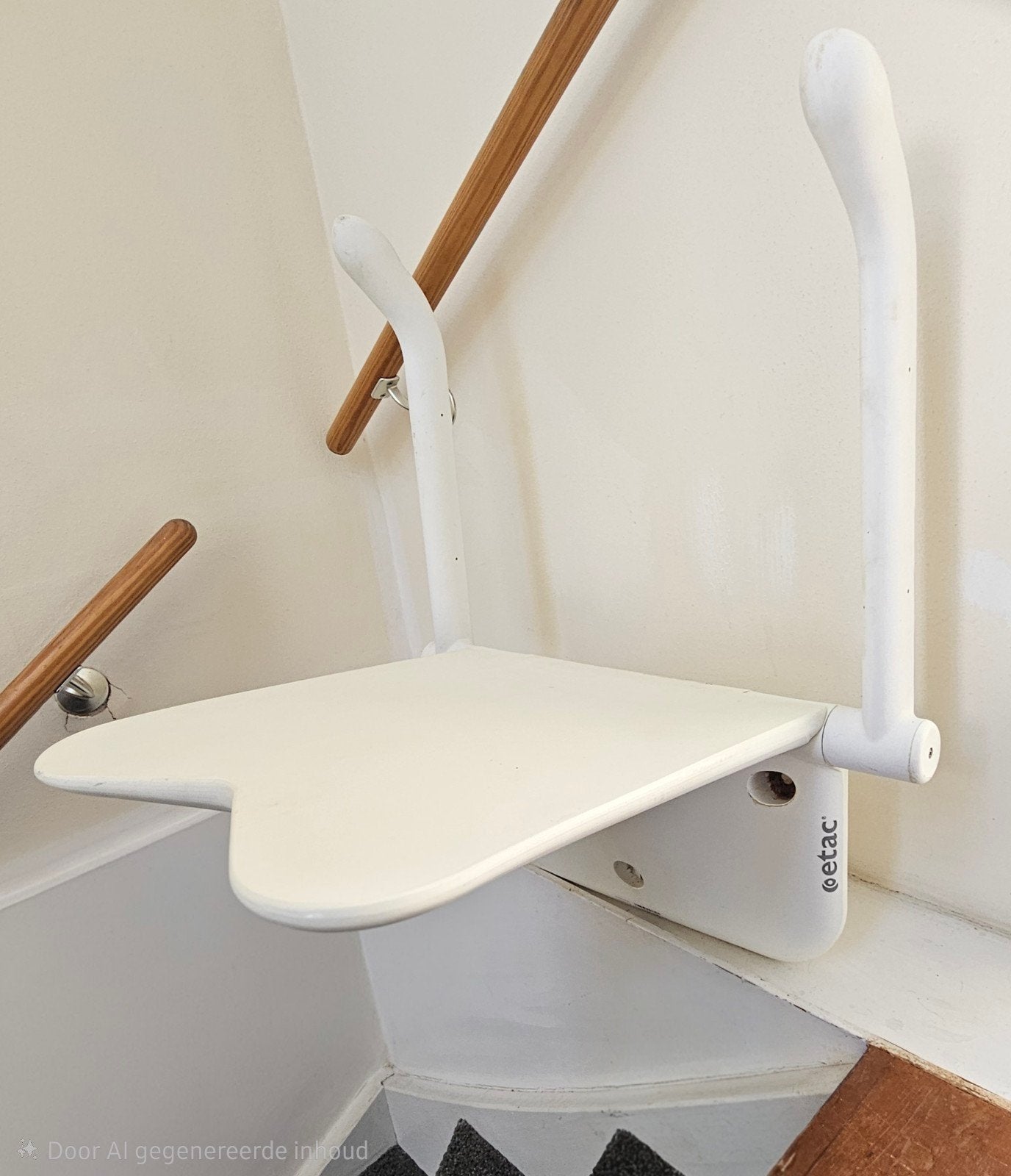 Opklapbaar douchestoeltje. Wandbevestiging. Belastbaar tot 1, Huis en Inrichting, Ophalen of Verzenden, Gebruikt