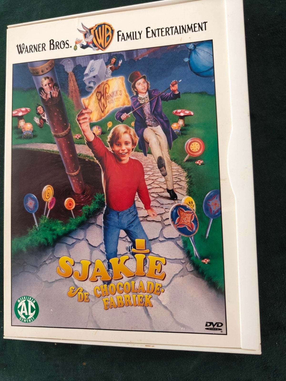 DVD, Sjakie en de chocoladefabriek., Alle leeftijden, Nederlands, Zo goed als nieuw, Kinderen en Familie