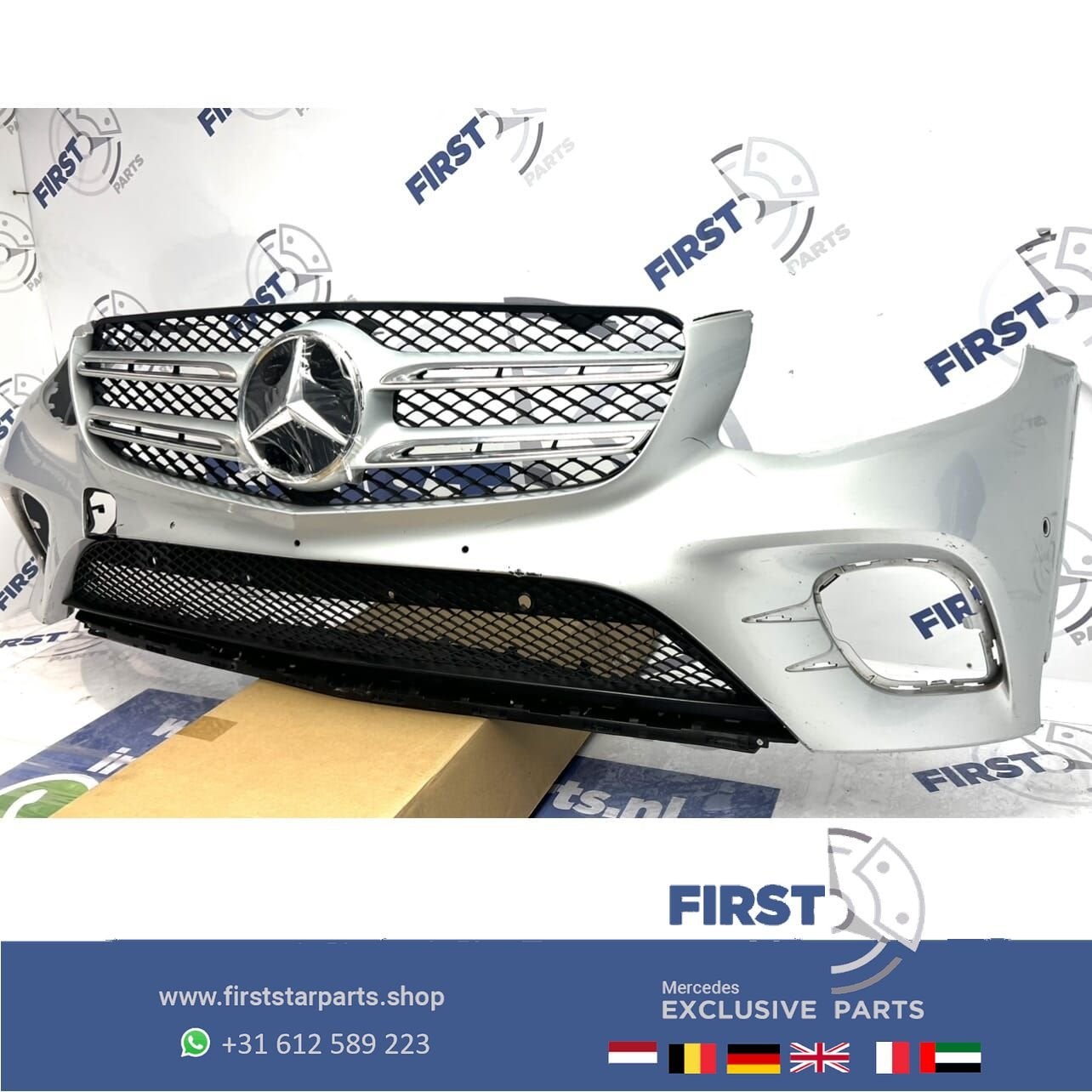 W253 GLC AMG BUMPER PRE-FACELIFT origineel Mercedes VOORBUMP, Gebruikt, -, Voor, Ophalen of Verzenden