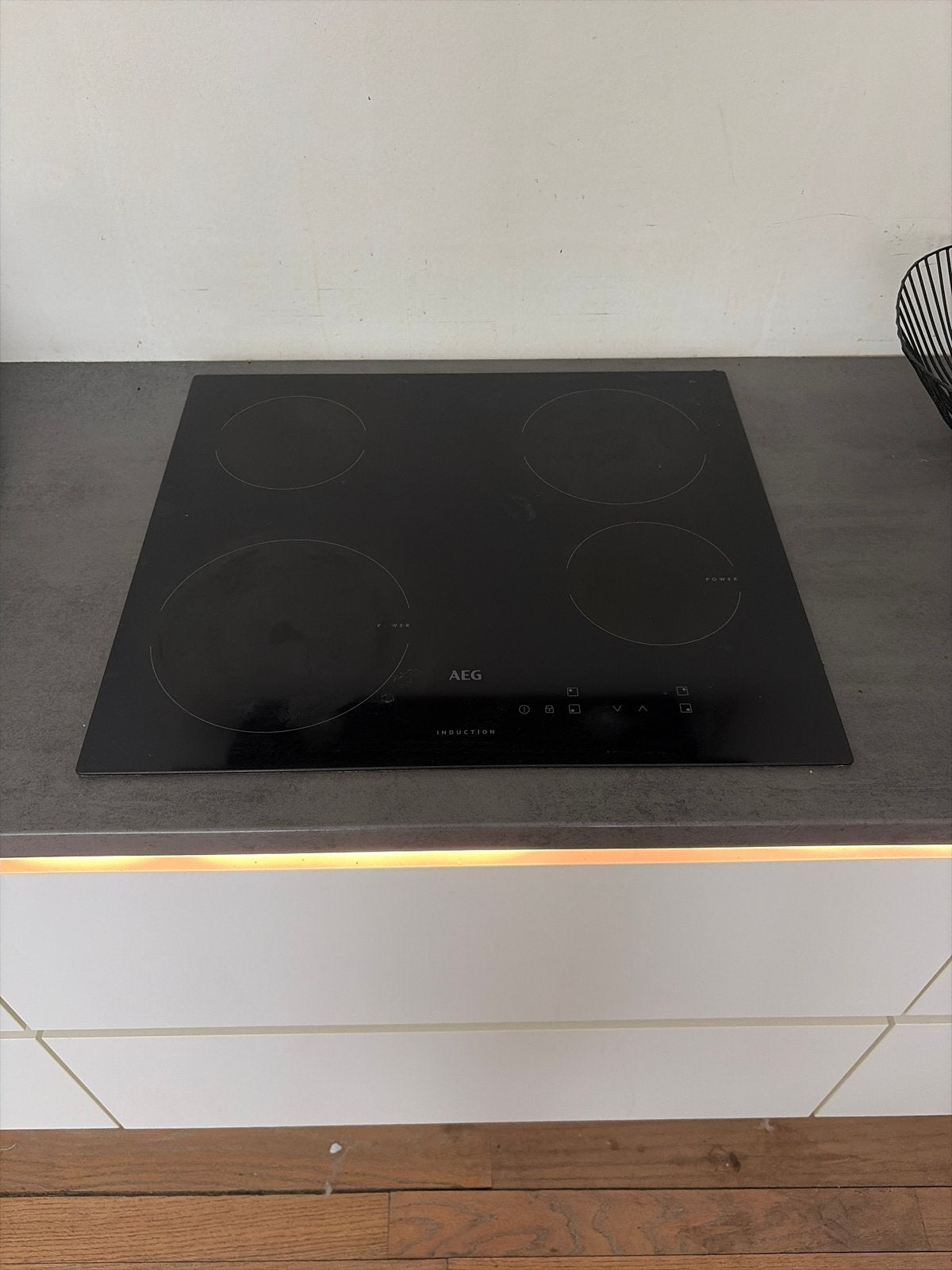AEG Inductie Kookplaat, Witgoed en Apparatuur, Kookplaten, Zo goed als nieuw, Inbouw, Inductie, 4 kookzones