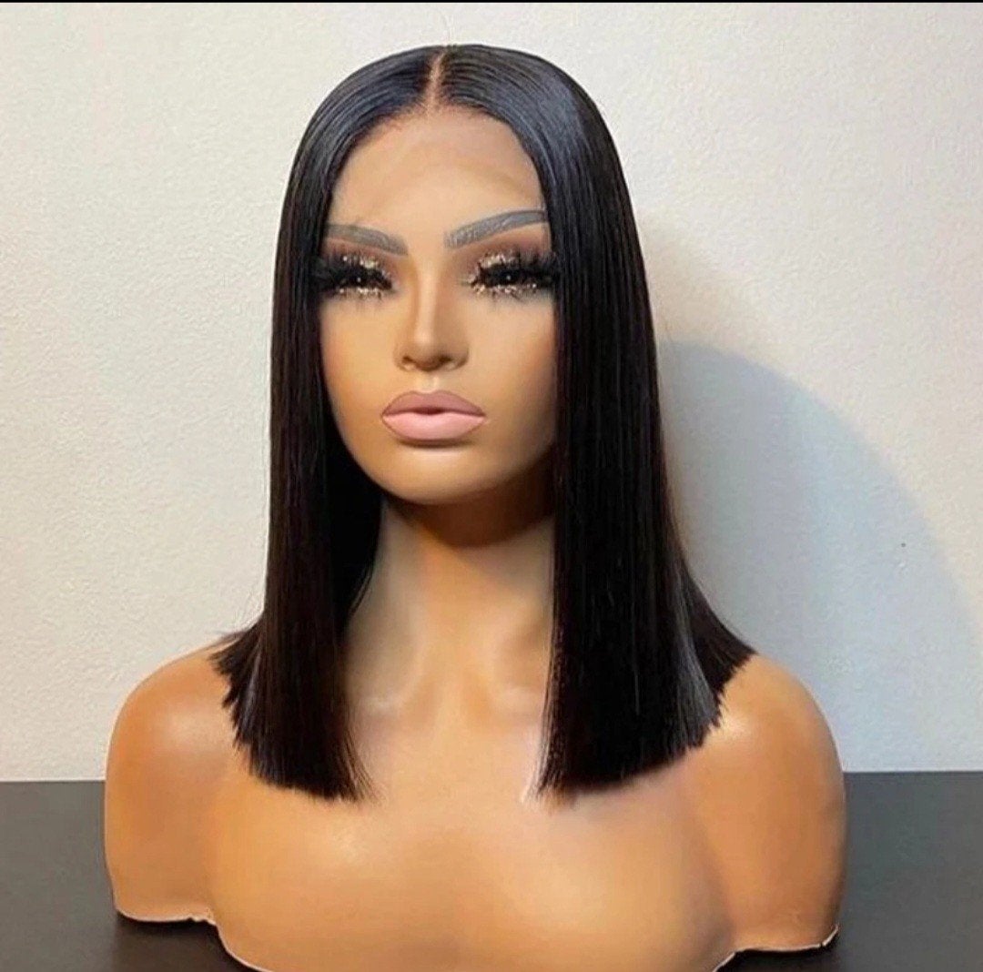 14 inch Vietnam bonstraight pruik/ wig 100% menselijke haar, Ophalen of Verzenden, Nieuw, Pruik of Haarverlenging