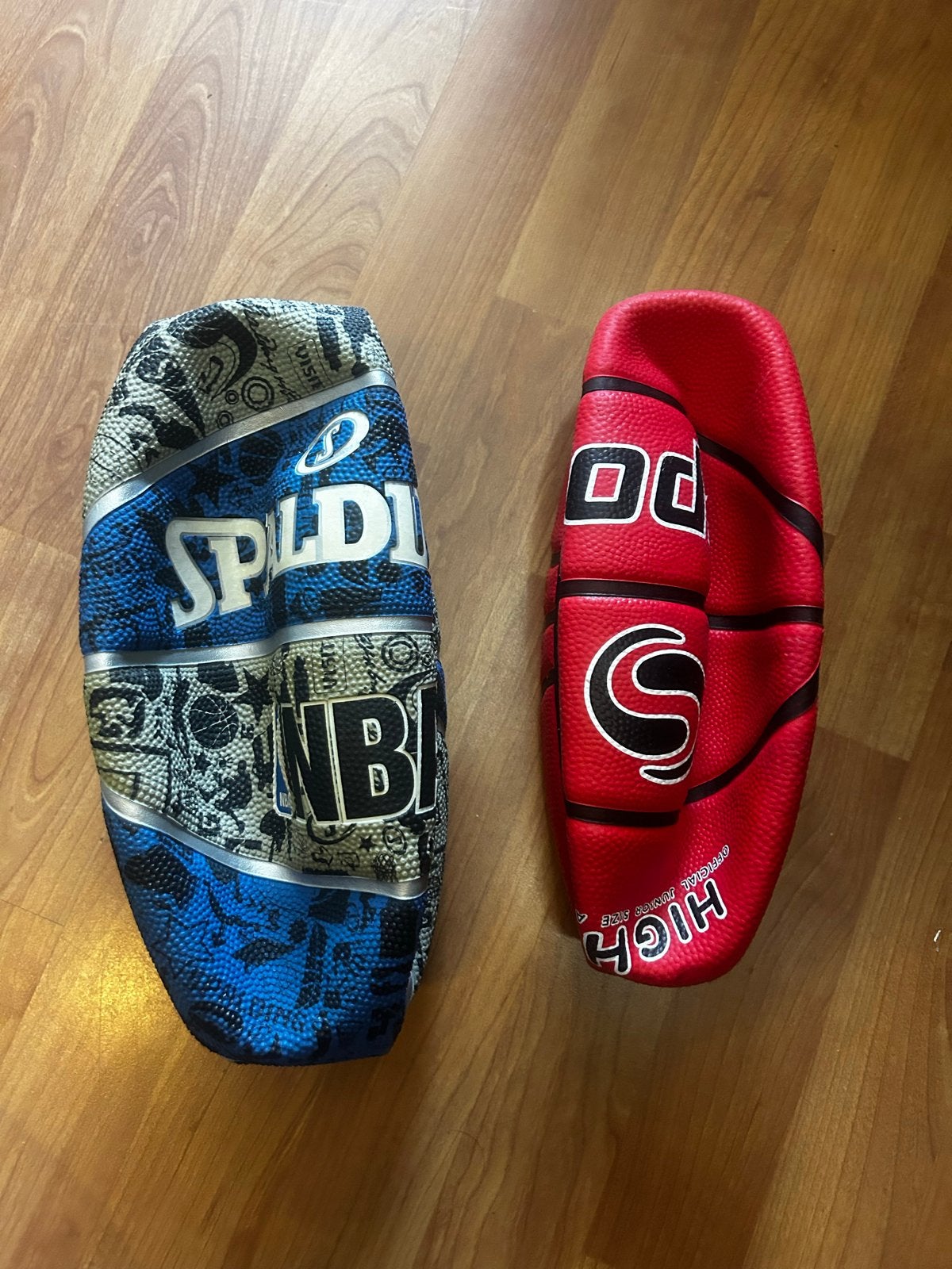 2 nieuwe basketballen - Spalding en rood design, Sport en Fitness, Basketbal, Ophalen of Verzenden, Nieuw, Bal