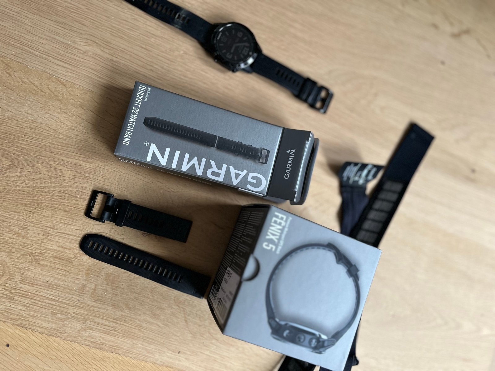 Garmin Fenix 5 Sapphire Edition in doos, Afstand, Zwart, Ophalen of Verzenden, Zo goed als nieuw