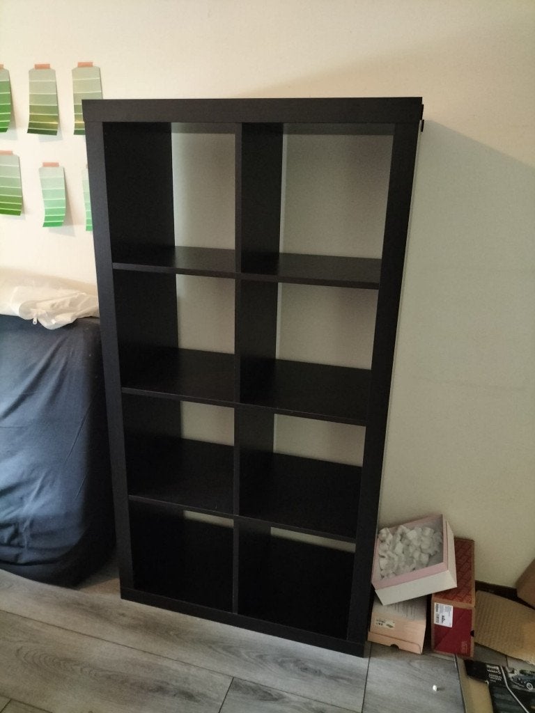 Kallax kast, oud model, Ophalen, Met plank(en), Gebruikt, 100 tot 150 cm