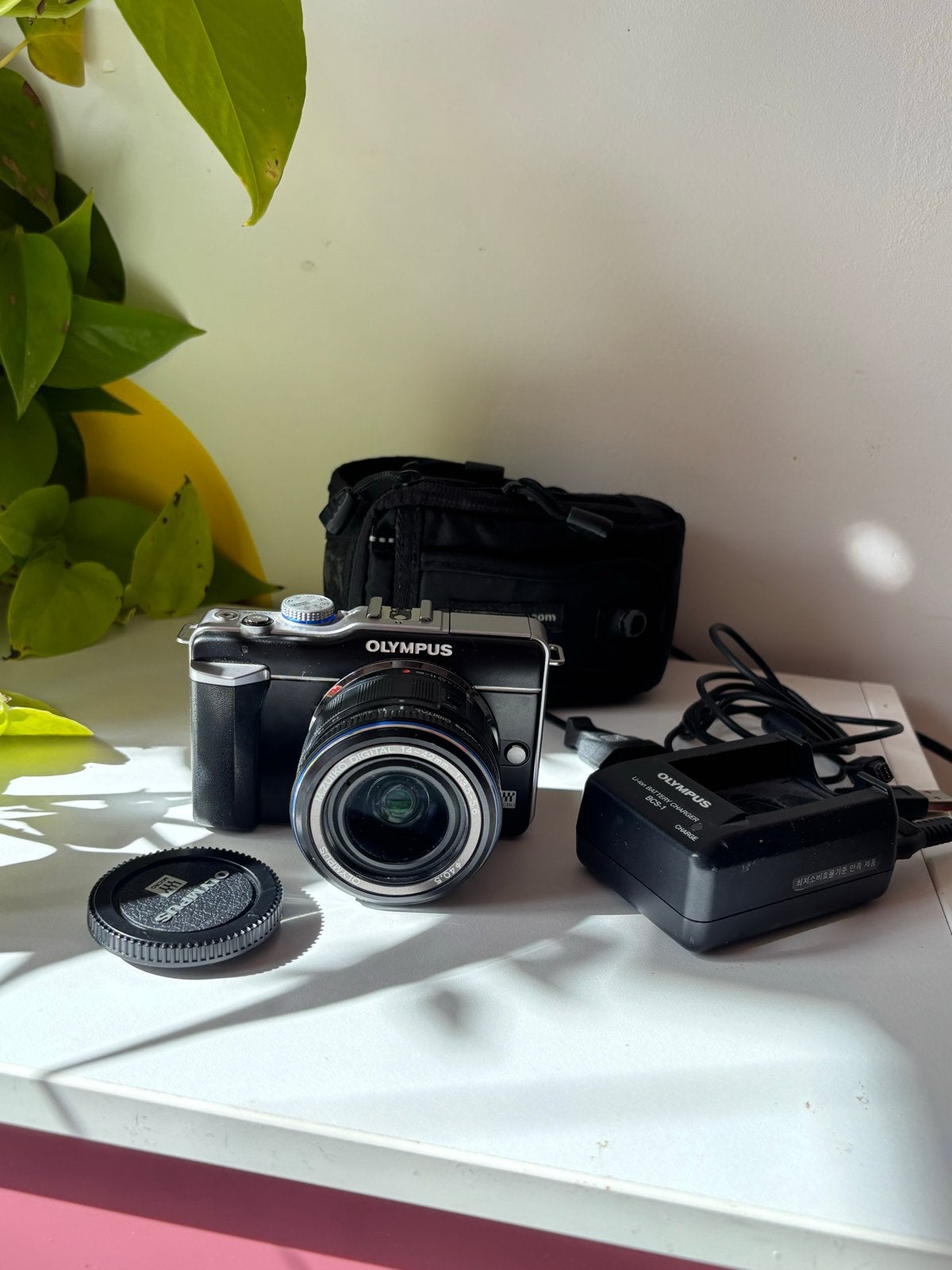 Olympus PEN E-PL1 digitale Systeemcamera met 14-42mm lens, Ingebouwde flitser, Ophalen of Verzenden, Zo goed als nieuw, Olympus