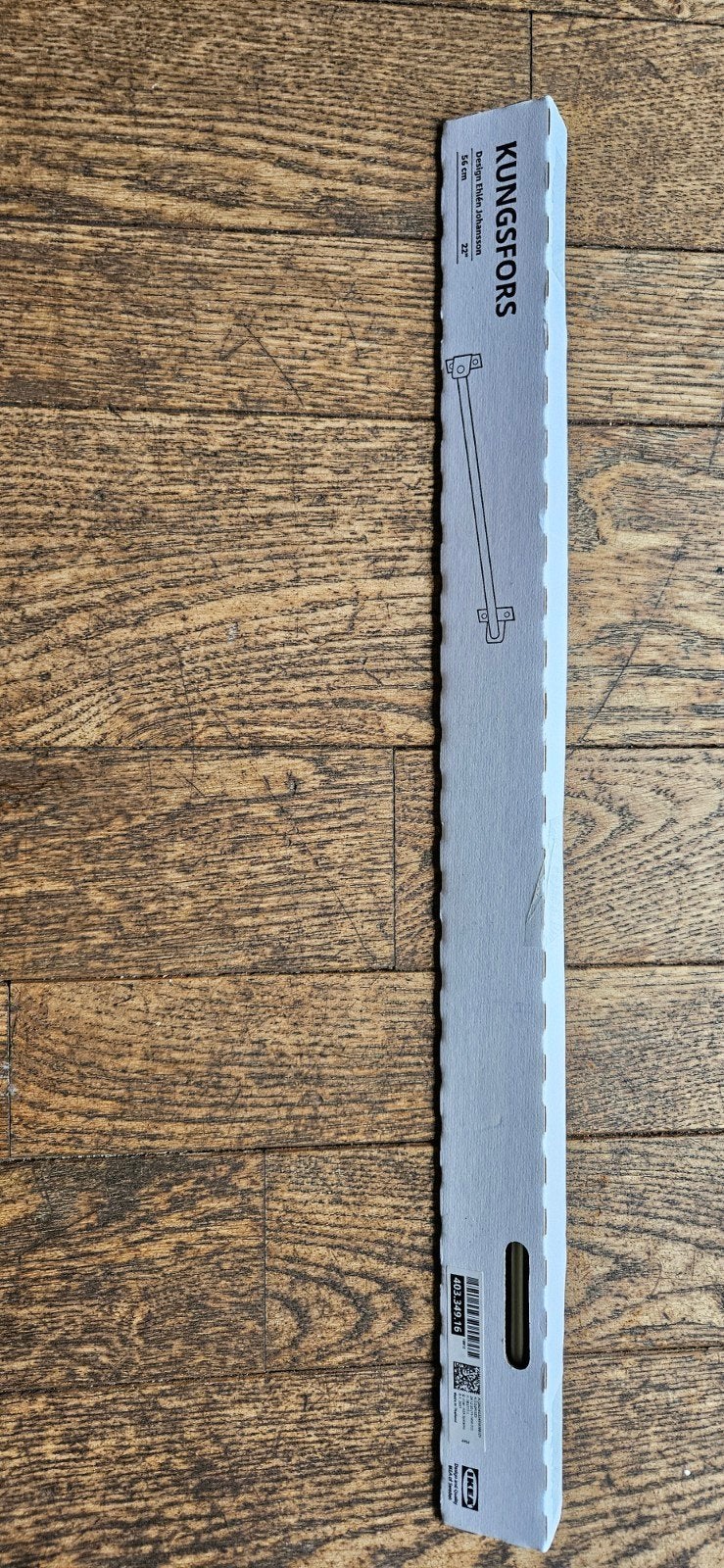 IKEA KUNGSFORS ophangrail 56 cm, nieuw in verpakking, Huis en Inrichting, Ophalen of Verzenden, Nieuw, Metaal, IKEA