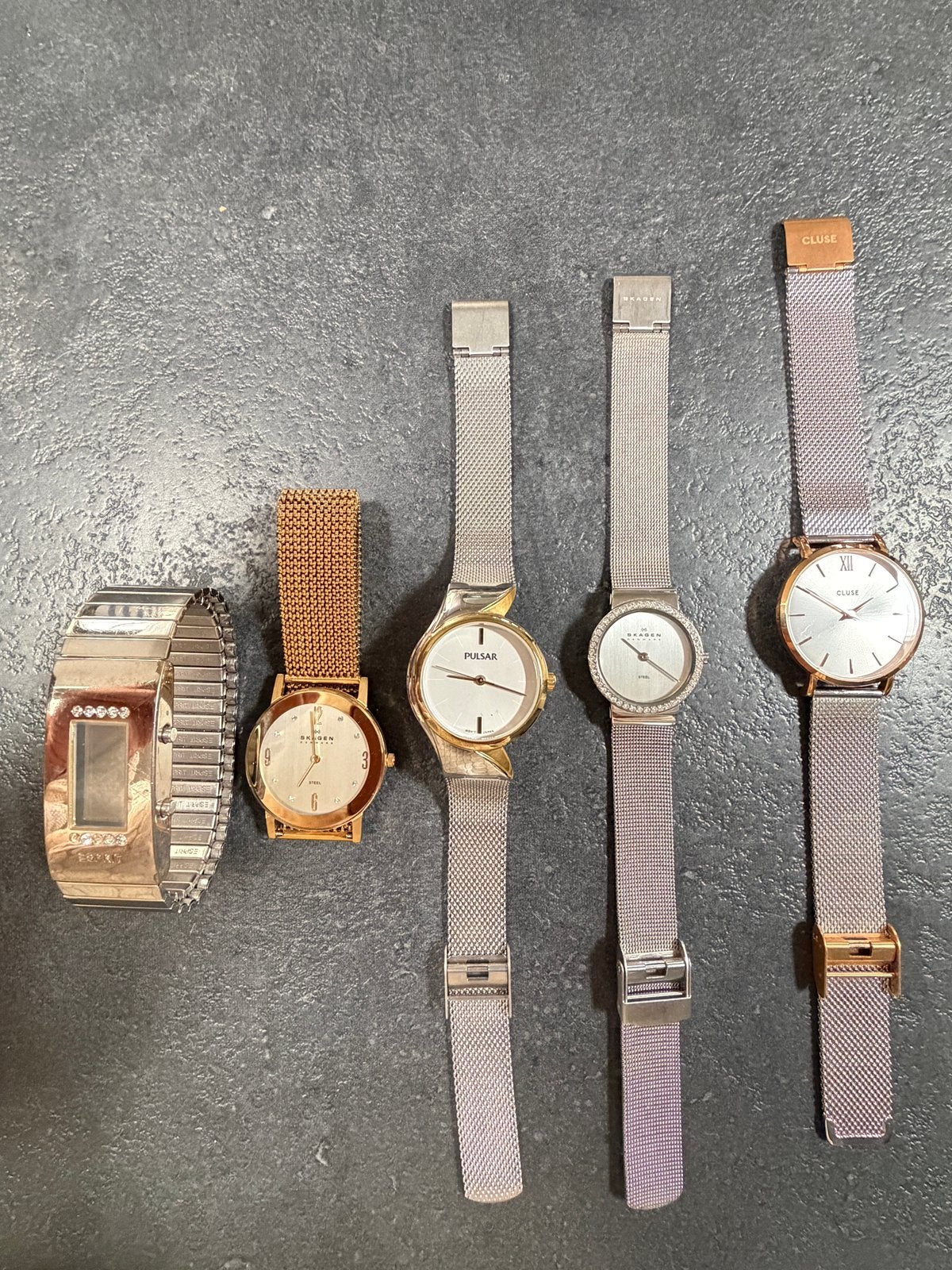 dameshorloge sieraden esprit skagen pulsar cluse horlogeset, Ophalen of Verzenden, Zo goed als nieuw, Staal, Overige merken