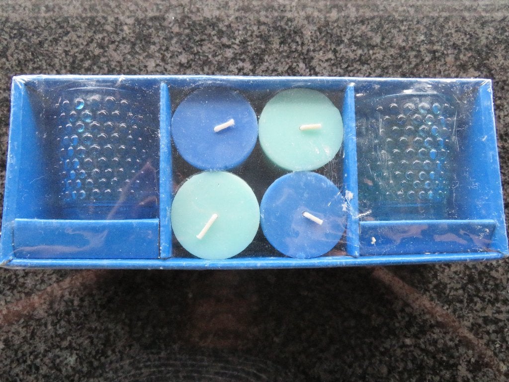 kaarsjes en theelichtjes / NIEUW, Ophalen, Overige materialen, Blauw, Nieuw