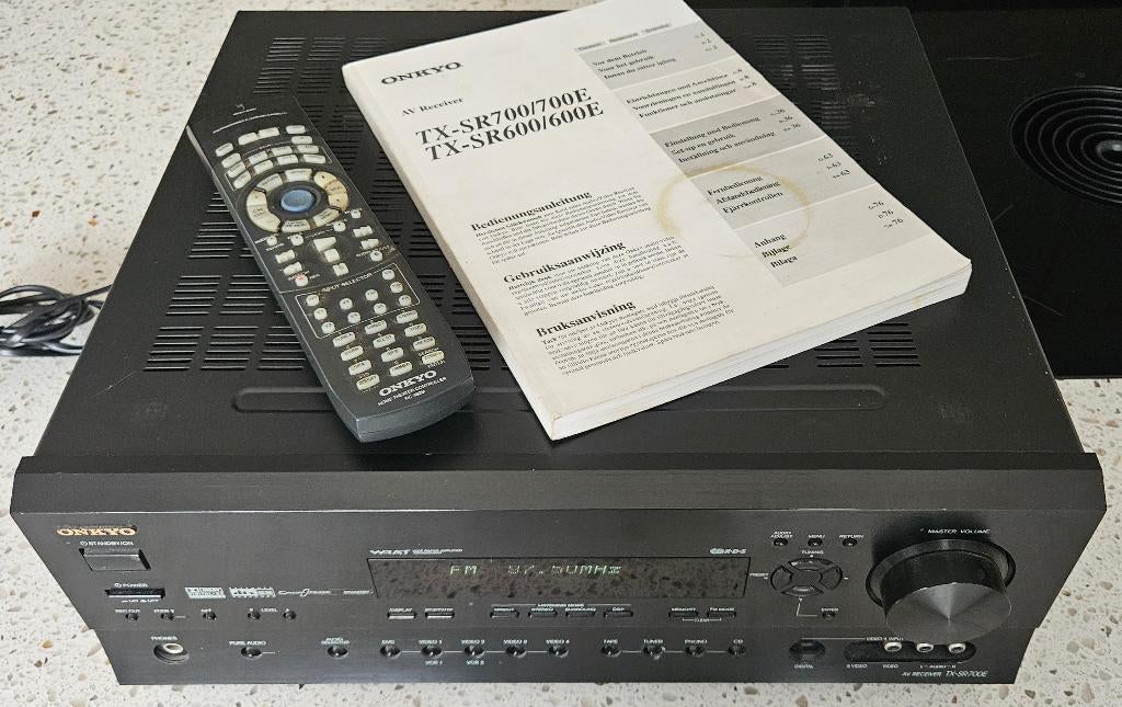 AV Receiver TX-SR700E Onkyo, Ophalen, Gebruikt, 120 watt of meer, Stereo