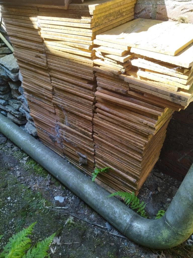 Terracotta vloertegels 24x24cmx 11mm - ca. 170-200 stuks, Ophalen
