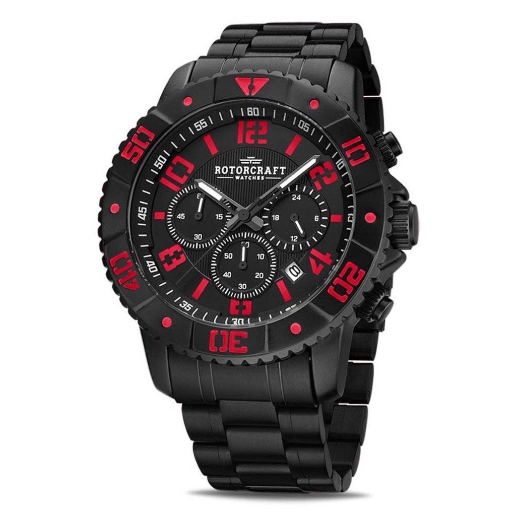 Heren Horloge van Rotorcraft RC3301, Overige merken, Staal, Staal, Polshorloge