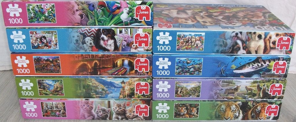 Diverse *** PUZZELS JUMBO *** 1000 stukjes, Ophalen of Verzenden, 500 t/m 1500 stukjes, Zo goed als nieuw, Legpuzzel