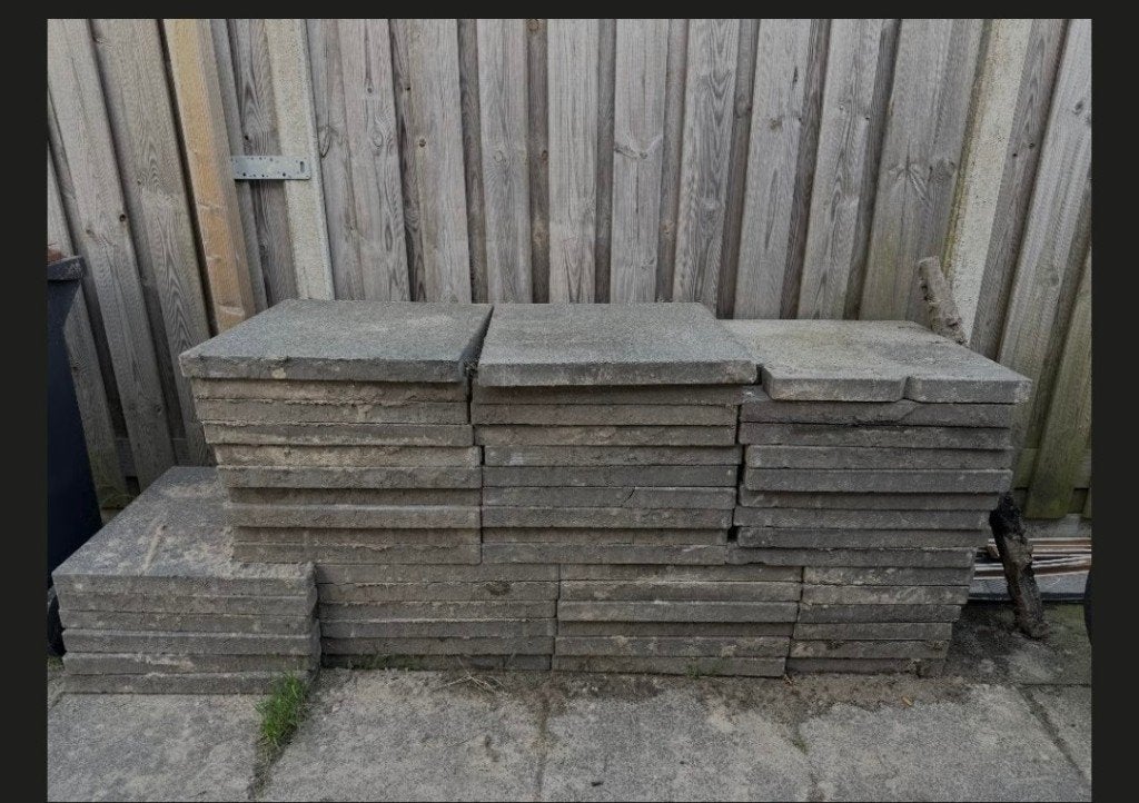 Tegels, Ophalen, Beton, Terrastegels