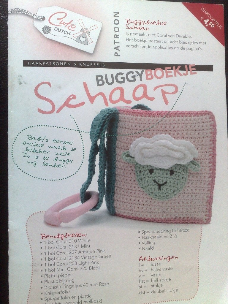 Haak patronen & knuffels , buggy boekje schaap, Hobby en Vrije tijd, Verzenden, Zo goed als nieuw, Haken, Patroon of Boek