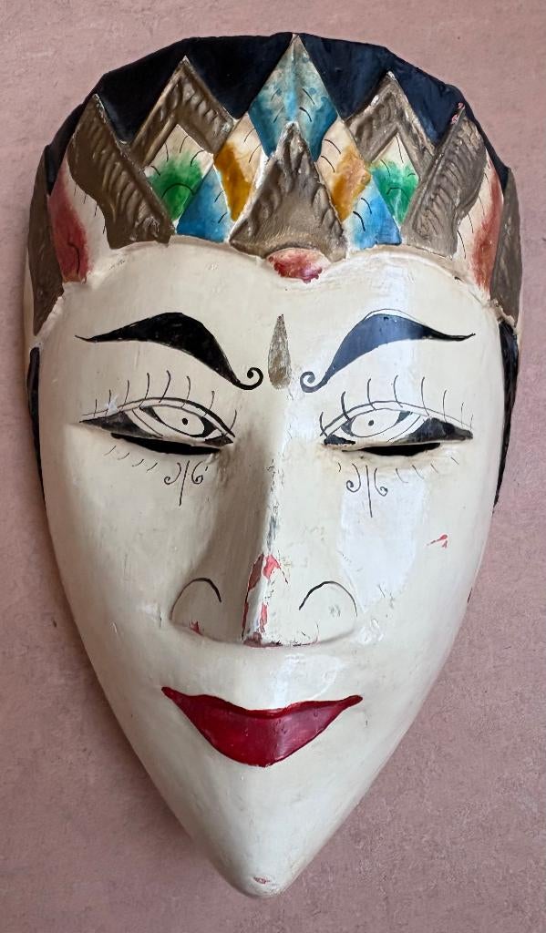 Klein houten Topeng masker, Indonesië, Ophalen of Verzenden