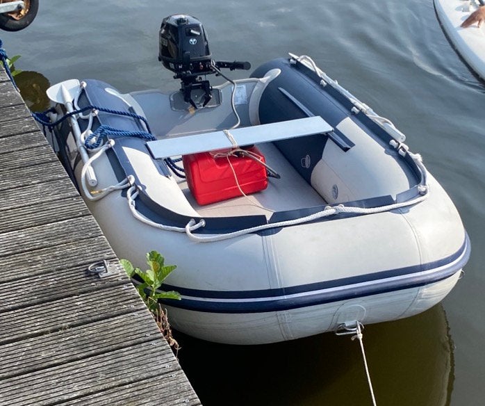Complete rubberboot + Tohatsu 4PK 4-takt buitenboordmotor, Ophalen, Gebruikt, Airdeck