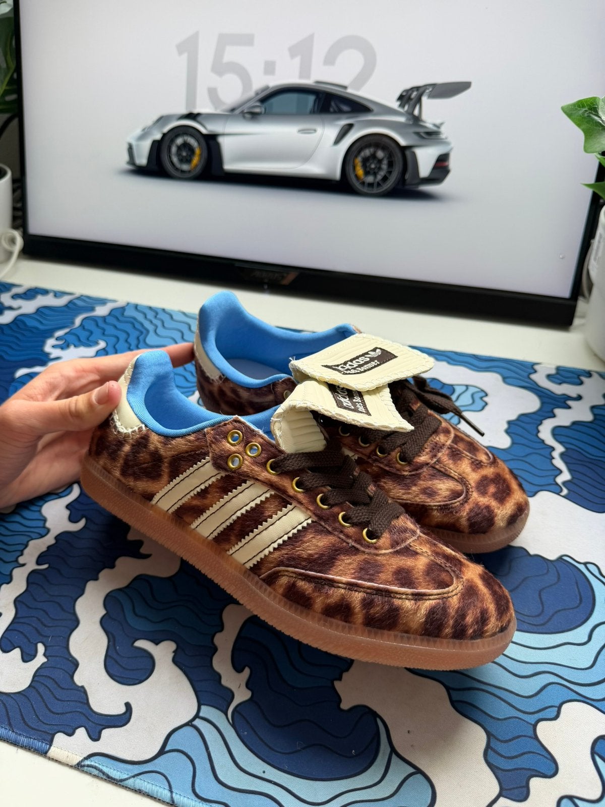 Adidas Samba - Panter, Ophalen of Verzenden, Zo goed als nieuw, Sneakers of Gympen