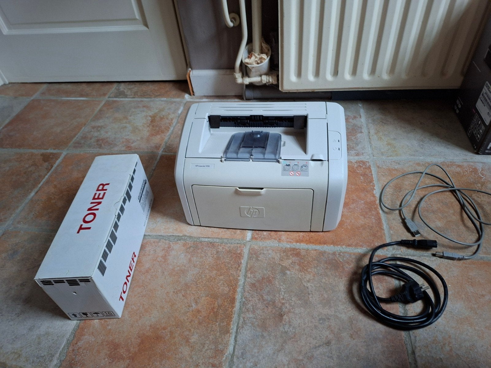 HP LaserJet 1018 Printer met nieuwe toner, Ophalen, Zwart-en-wit printen, Gebruikt, Printer