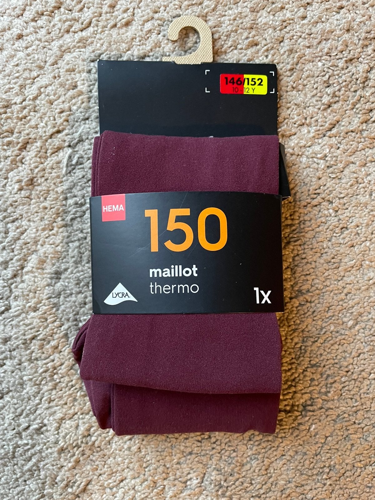 Meisjes Maillot Thermo 150 Denier Nieuw., Maat 36/38 (S), Verzenden, Hema, Nieuw