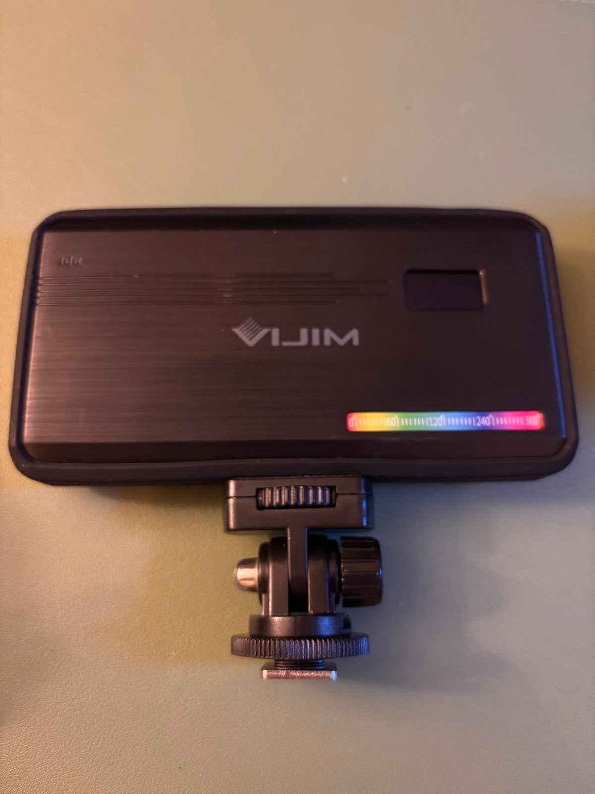 VIJIM RGB LED Videolamp met Cold Shoe Mount, Overige merken, Belichting, Ophalen, Zo goed als nieuw