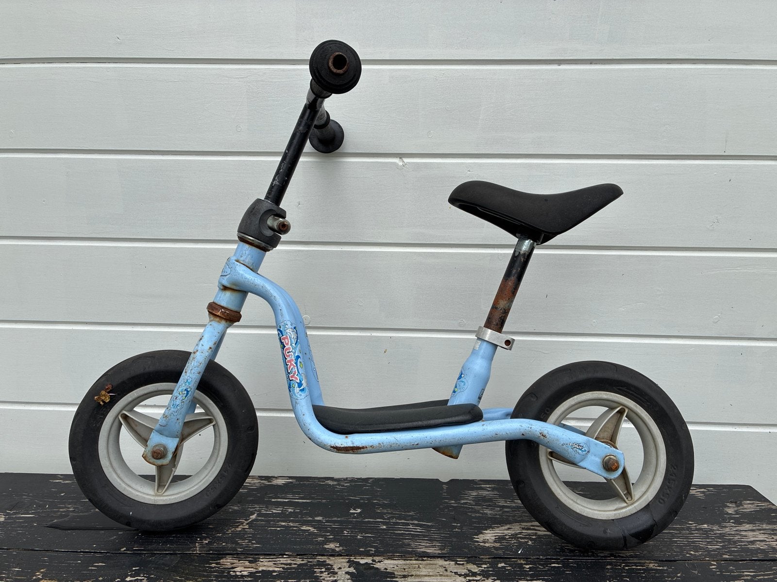 GRATIS Puky fiets step - Blauw loopfietsje, Ophalen, Gebruikt, Minder dan 16 inch
