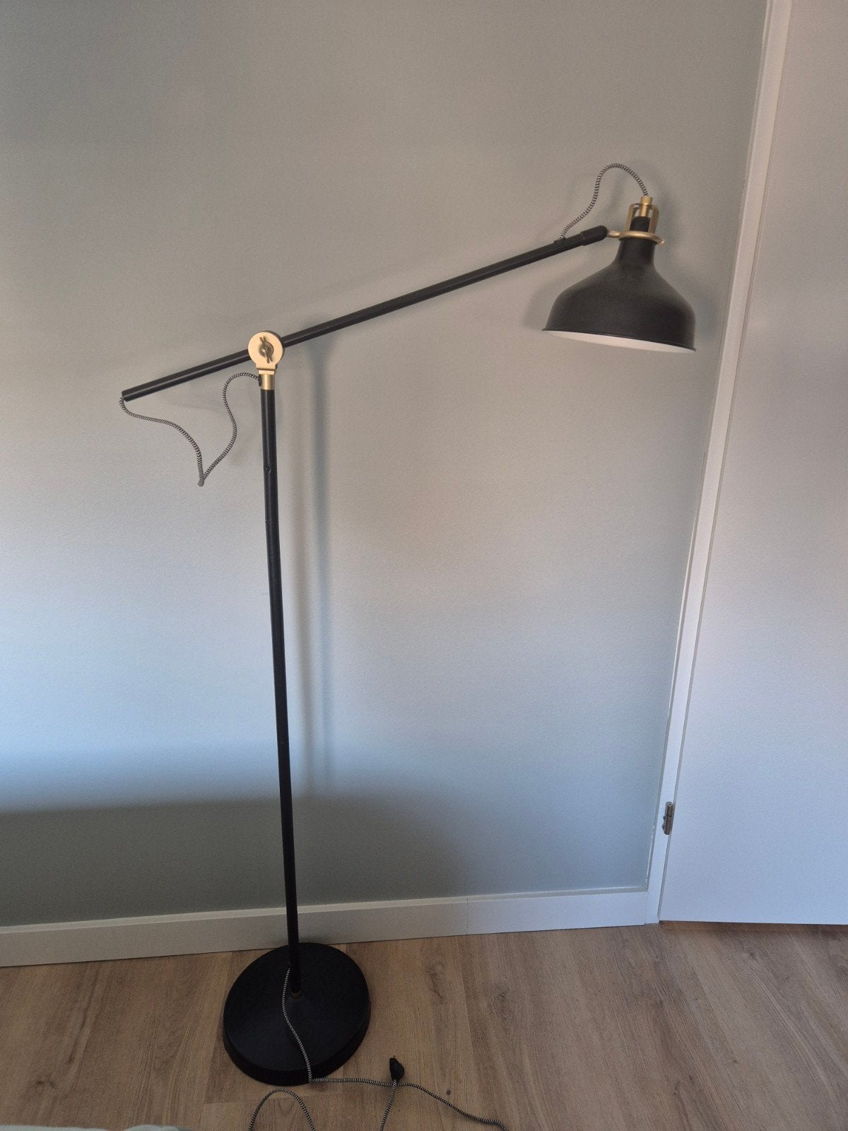 IKEA RANARP Staande/leeslamp - Zwart, Ophalen, Gebruikt, Industrieel, Modern, E27 (groot)