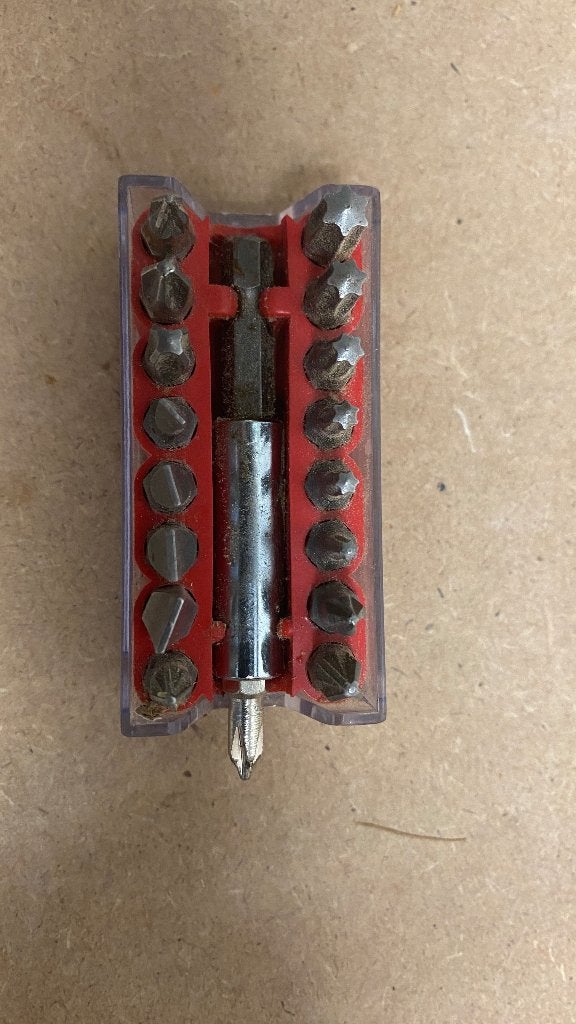 Bitset met diverse bits en bithouder, Ophalen of Verzenden, Gebruikt, Bitset