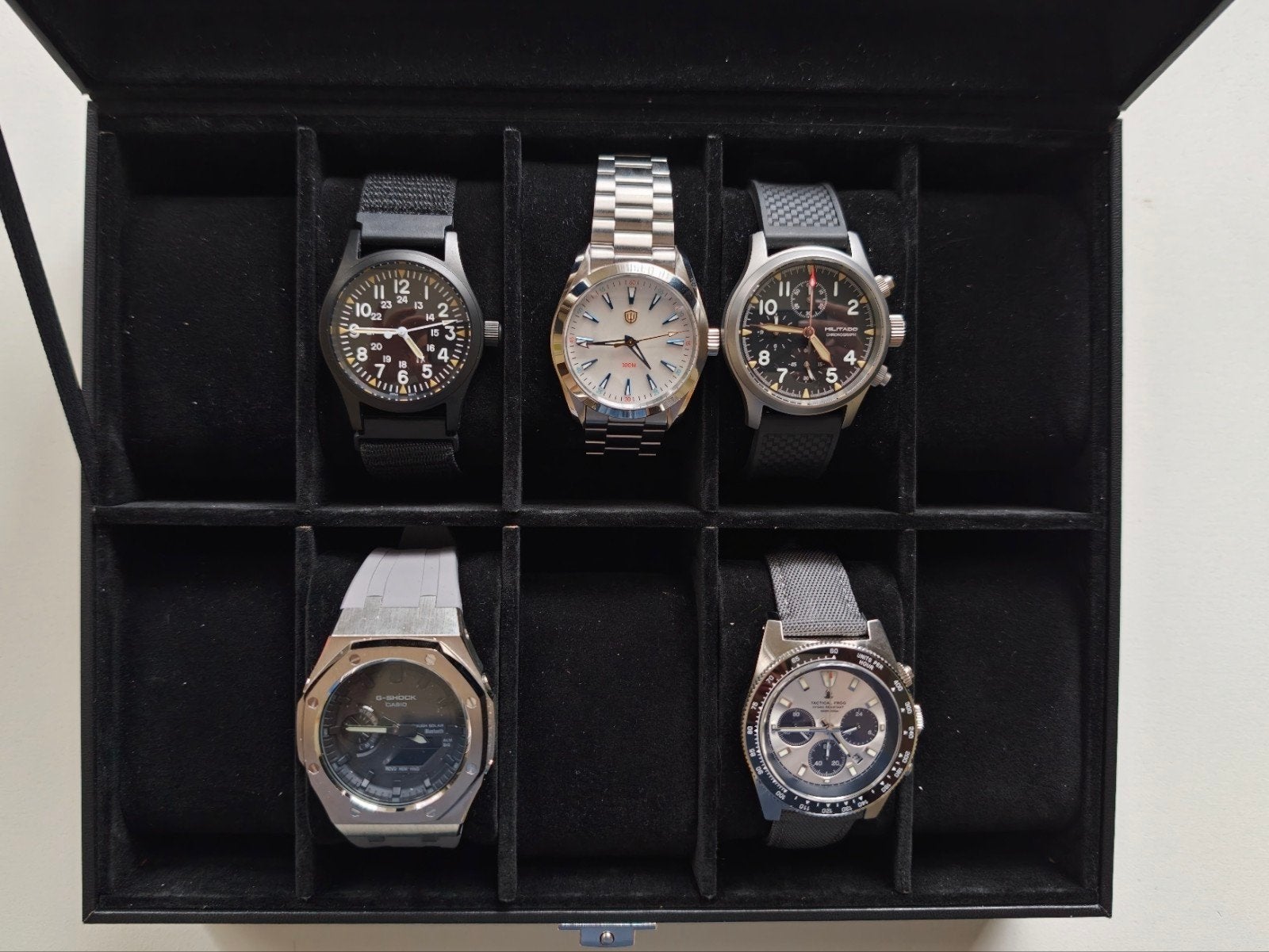 Casio / Militado / Tactical Frog horloges (zes stuks), Sieraden, Tassen en Uiterlijk, Ophalen, Staal, Polshorloge, Zo goed als nieuw