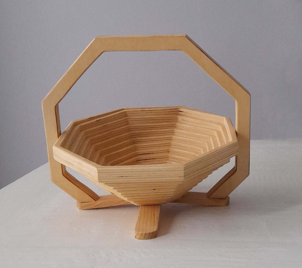 NIEUWE mand / fruitschaal / fruitmand of voor creatief doel, Rond, Nieuw, Ophalen of Verzenden, Met hengsel