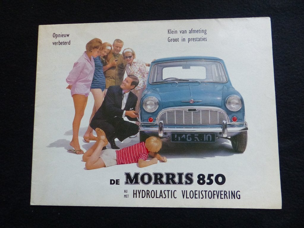 Morris Mini 850 brochure NL   ca. 1965, Verzenden, Zo goed als nieuw, Overige merken