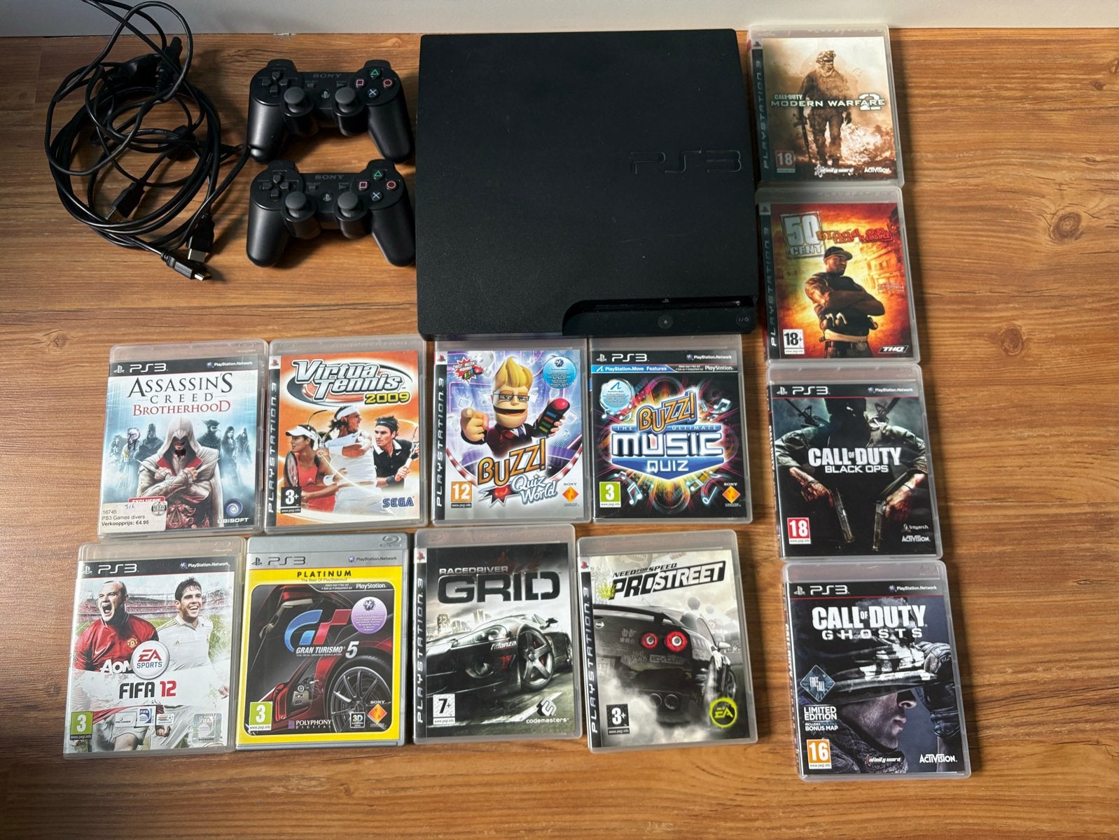 PlayStation 3 console met 12 games en 2 controllers, Spelcomputers en Games, Games | Sony PlayStation 3, Ophalen, Gebruikt, Vanaf 18 jaar