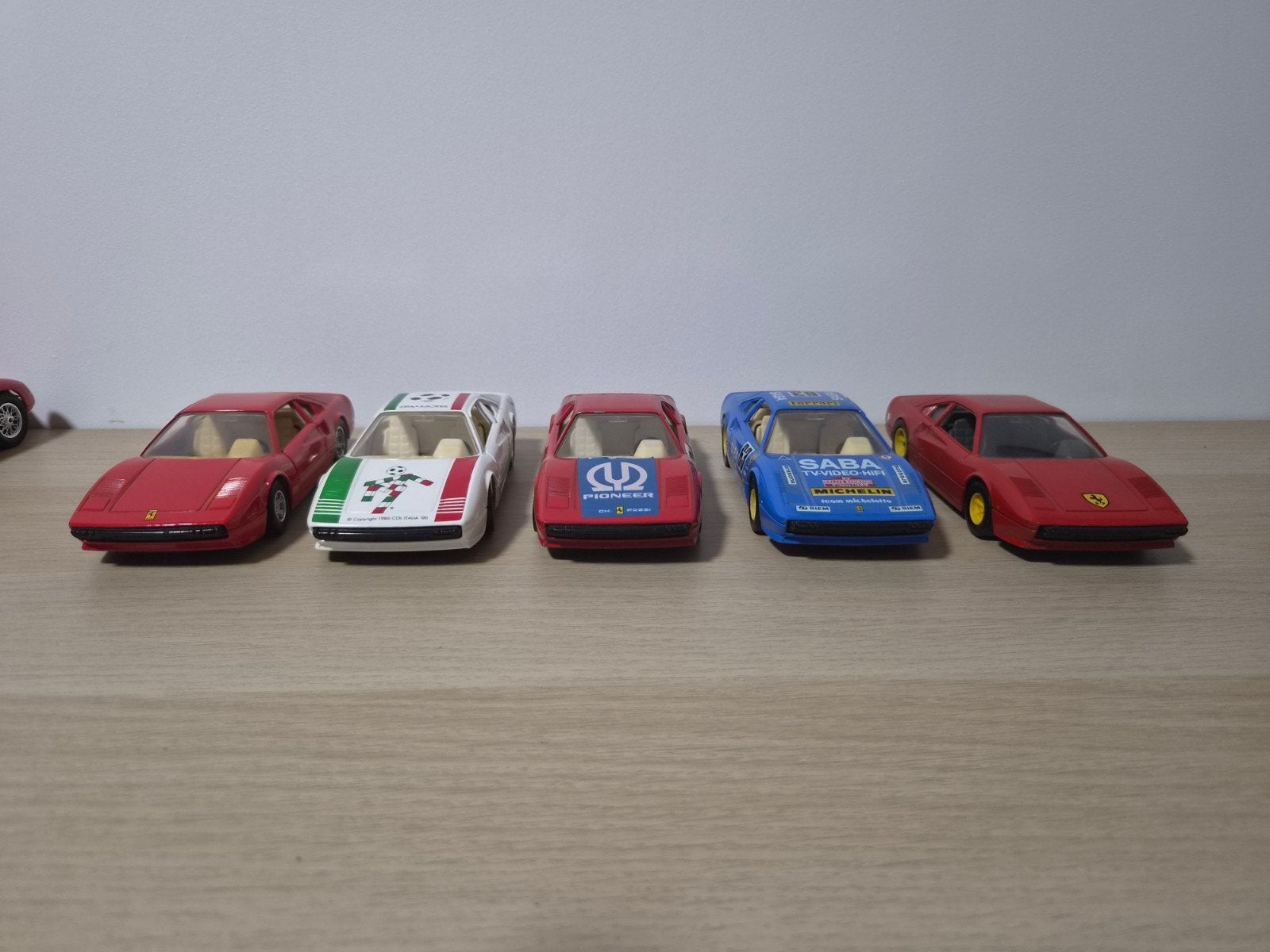 Set van 5 Ferrari modelauto's 308 GTB 1:24 Bburago, Hobby en Vrije tijd, Ophalen of Verzenden, Gebruikt, Auto, Bburago