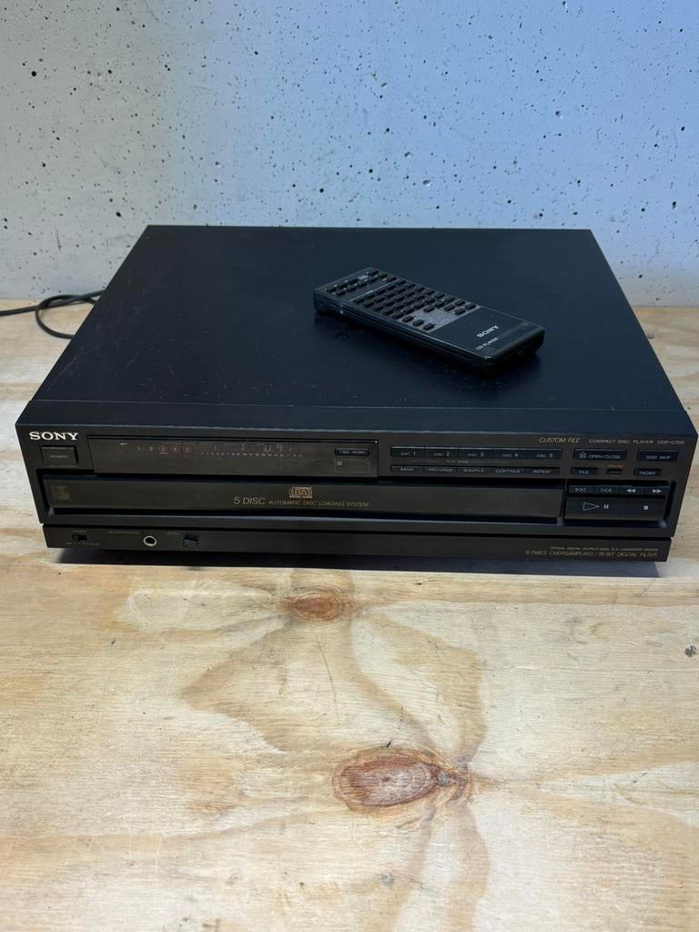 Sony cdp-c700 5 cd wisselasr, Ophalen of Verzenden, Gebruikt, Sony