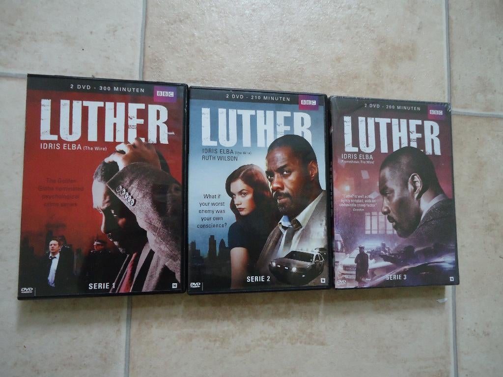 BBC crime - LUTHER - seizoen 1 t/m 3 (nieuw) KOOPJE, Boxset, Ophalen of Verzenden, Zo goed als nieuw, Vanaf 12 jaar