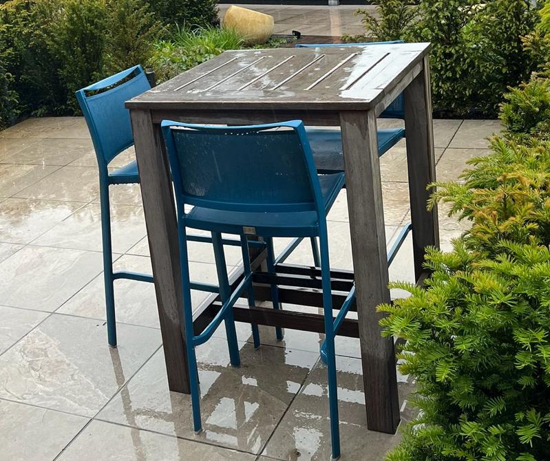 Apple Bee Hawaii barstoelen blauw  3 stuks, Tuin en Terras, Ophalen, Kunststof