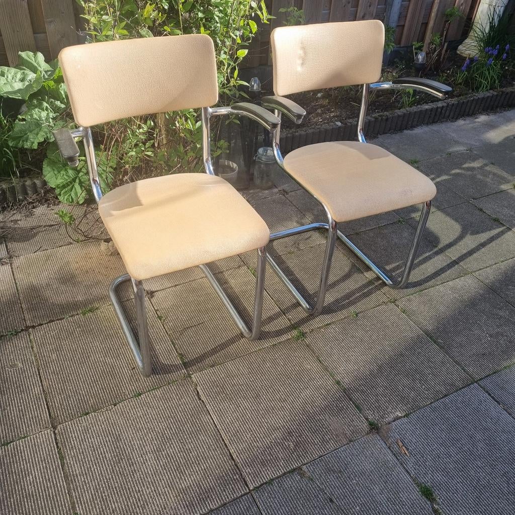 Gispen stoelen jaren 50 met originele bekleding, Ophalen