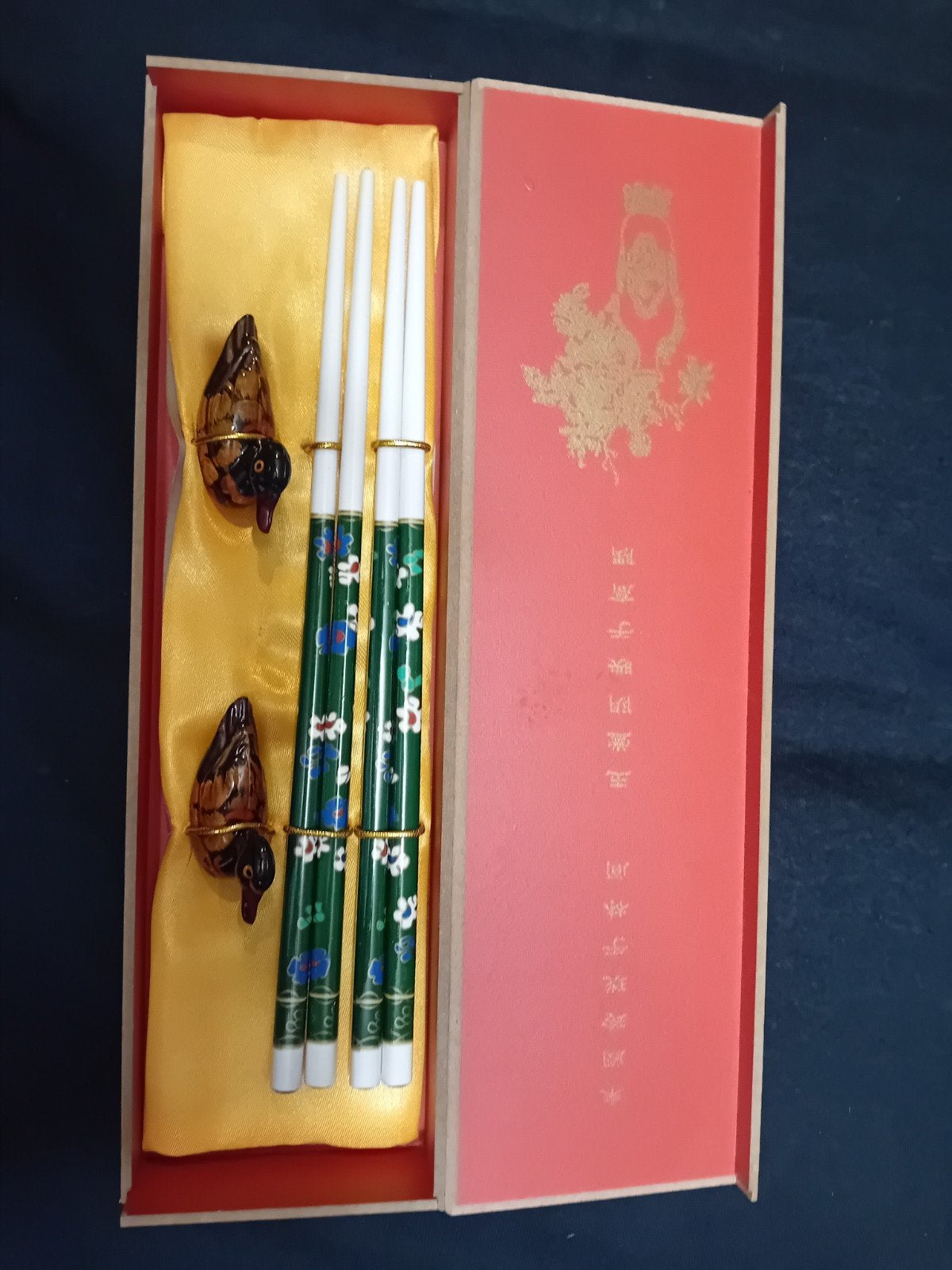Chinese eetstokjes set met eendenhouders, Overige materialen, Nieuw, Ophalen of Verzenden, Overige merken