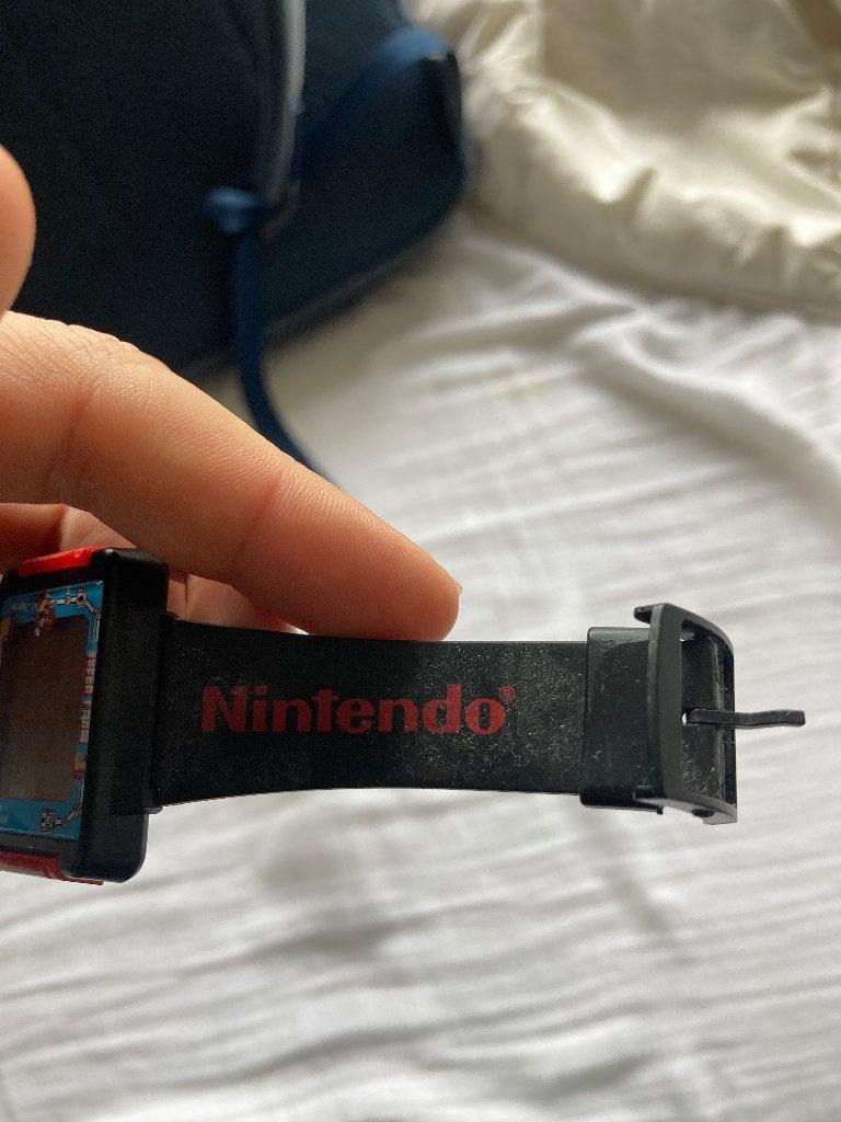 Vintage super Mario 3 horloge!, Overige merken, Overige materialen, Met bandje, Polshorloge