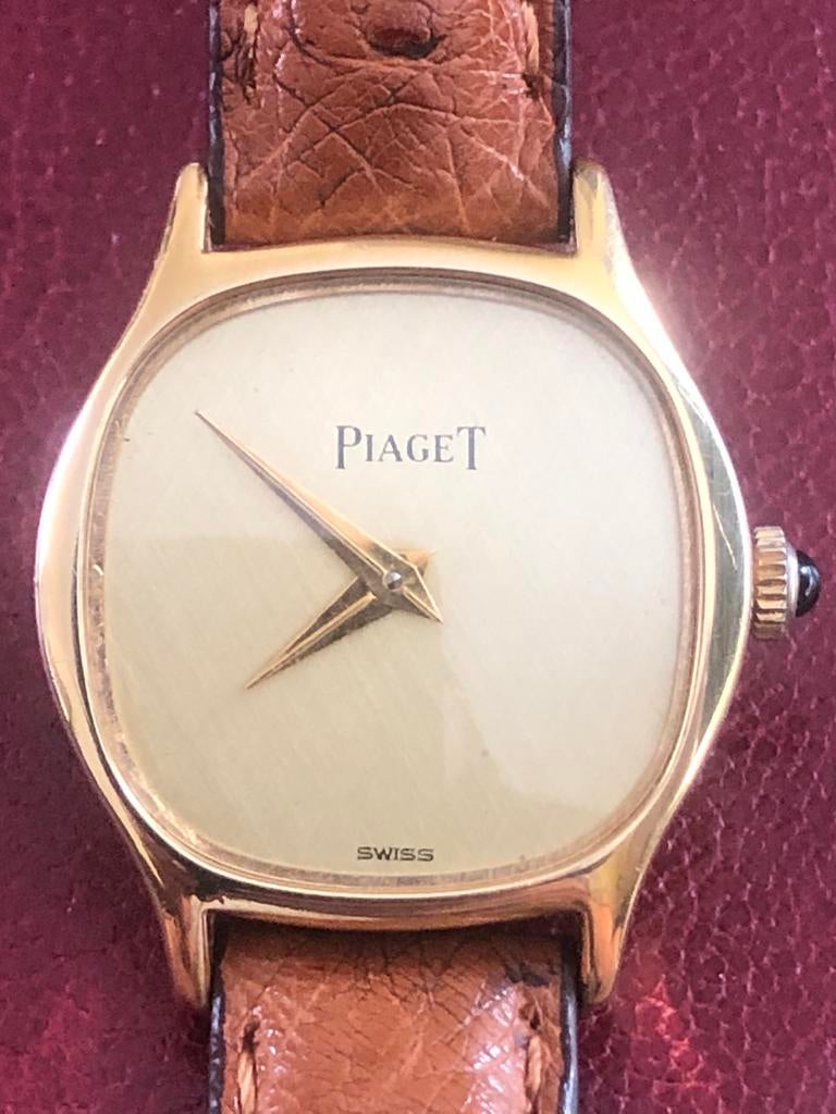Vintage Piaget Dames Horloge - Handwind met Doos, Overige merken, Polshorloge, Ophalen of Verzenden, Goud