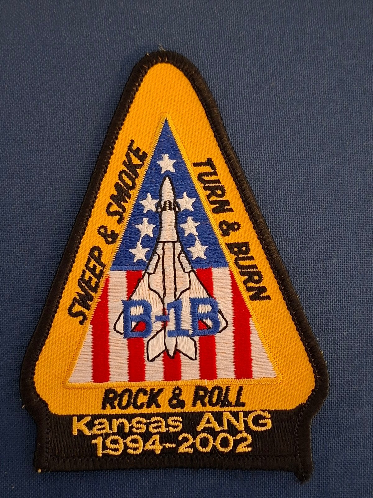 USAF patch 184TH BW Kansas ANG B-1B Lancer 1994 - 2002, Verzenden, Luchtmacht, Amerika, Embleem of Badge