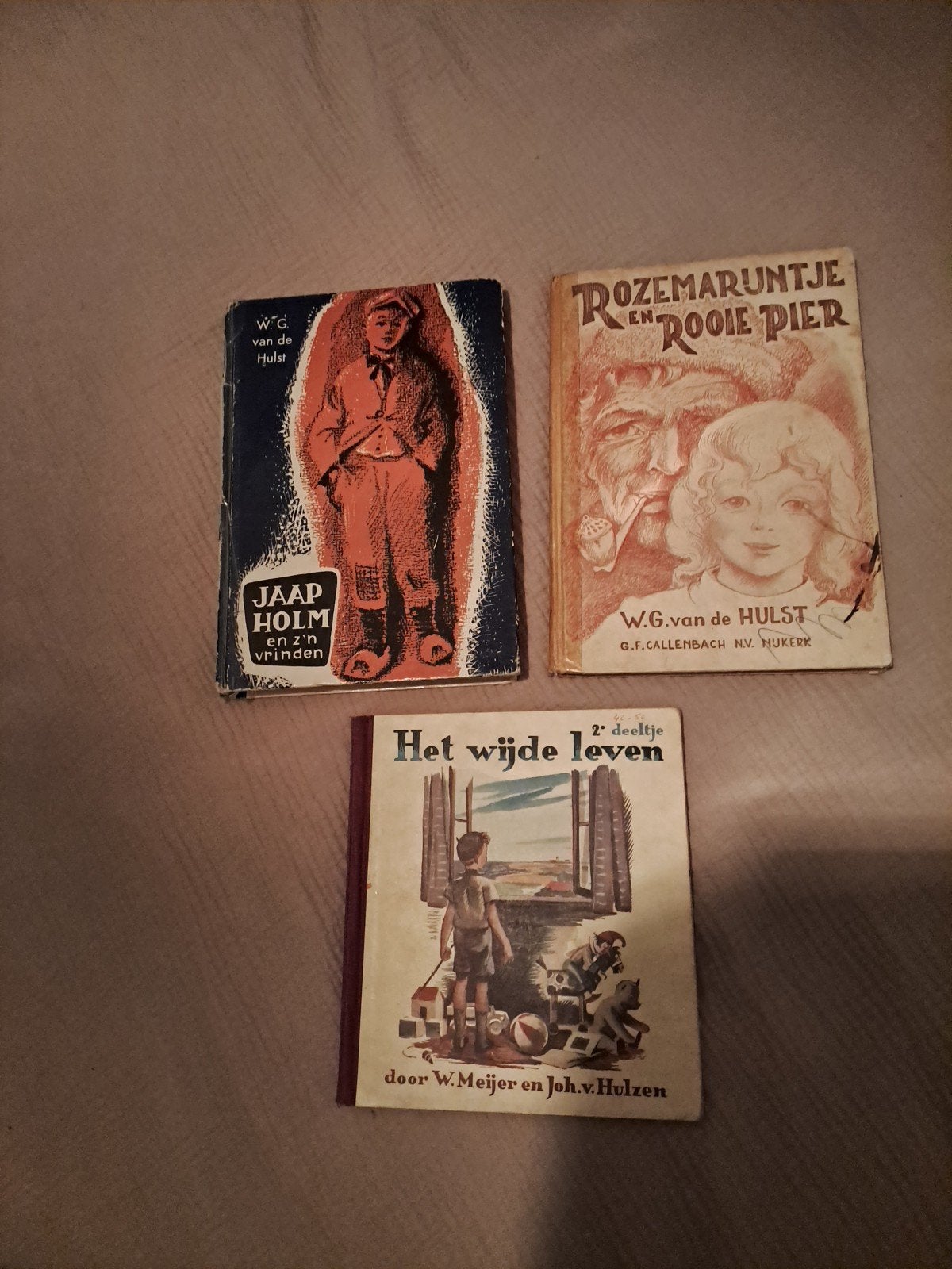 Vintage kinderboeken o.a 1947, Boeken, Ophalen of Verzenden, Gelezen, W.G. van de Hulst, W. Meijer, Joh. v. Hulzen, Fictie algemeen