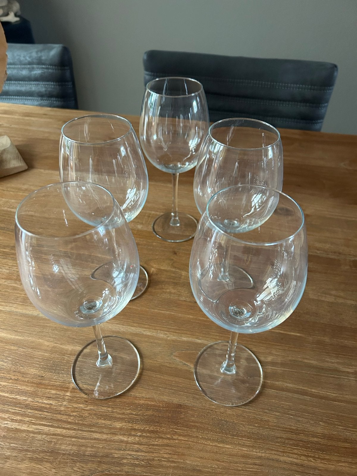 Set van 5 wijnglazen - Zo goed als nieuw, Ophalen, Zo goed als nieuw, Glas, Glas of Glazen