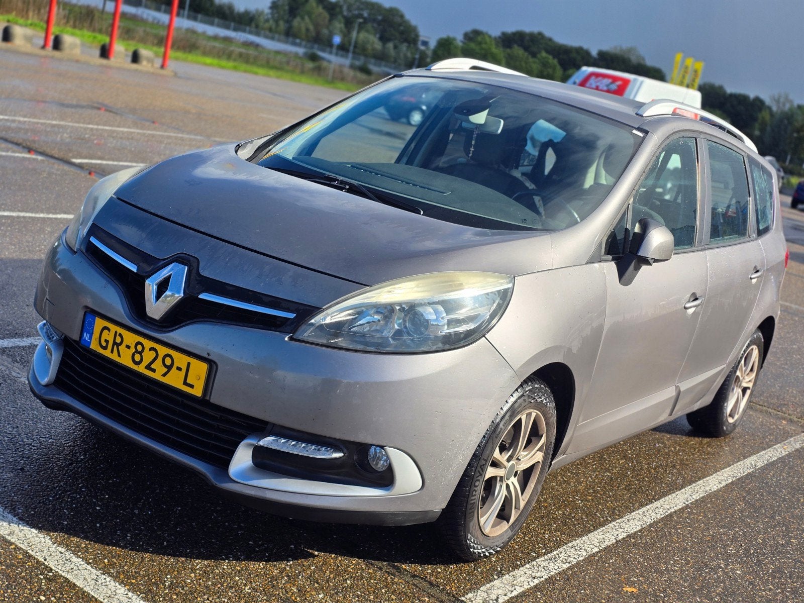 Renault Grand Scenic 1.2 TCE 97KW 7P 2014 Grijs, Auto's, Voorwielaandrijving, Stof, 4 cilinders, 7 stoelen