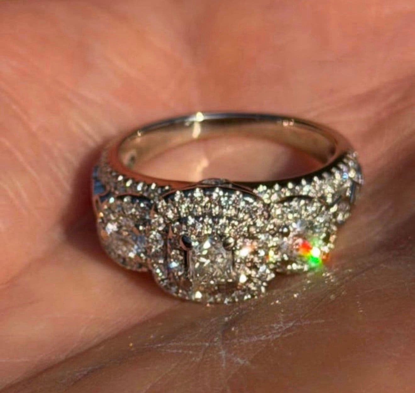 Gouden ring met natuurlijke diamant 1.25ct met certificaat!, Sieraden, Tassen en Uiterlijk, Ringen, Nieuw, Ophalen of Verzenden